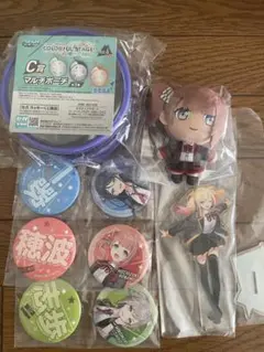 【プロセカ】アクスタ ポーチ 缶バッジ ぬいぐるみ セット【セガラッキーくじ】