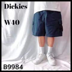ディッキーズ コットン カーゴショーツ ハーフパンツ ネイビー 紺 W40