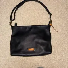 ダコタ Dakota ショルダーバッグ ブラック レザー　シボ革