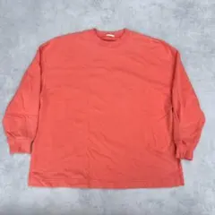 【大きいサイズXL】GU オーバーサイズスウェット サーモンピンク