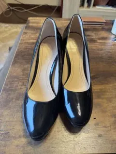 コールハーンxナイキエアーコラボCOLEHAANエナメル23cmブラック