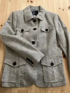 【23区】カシミヤ混グレージャケット　46 大きいサイズのサムネイル