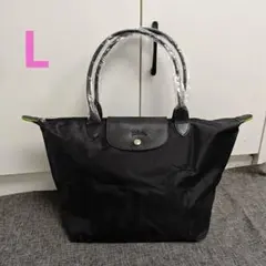Longchamp Le Pliage トートバッグ M ブラック 黒 馬刺繍 - メルカリ
