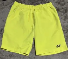 【美品】YONEX ユニハーフパンツ L イエロー 黄色