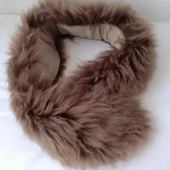 ブラウン リアルファーマフラー