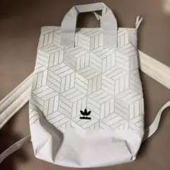adidas 3Dジオメトリック バックパック ホワイトのサムネイル