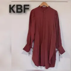 KBF/ケービーエフ バンドカラーボリュームスリーブシャツ