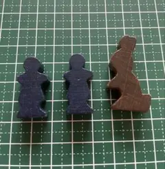 木製ピースセット（青・茶）