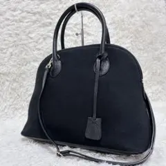 ガルリエリ キャンバス レザー 切り替え 2WAYショルダーバッグ