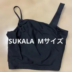 ケ*コ様 SUKALA Mサイズ　黒のアシンメトリーストラップヨガウェア