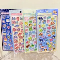 ボンボンドロップシール 水族館シリーズ 新作4枚セット　クーリア