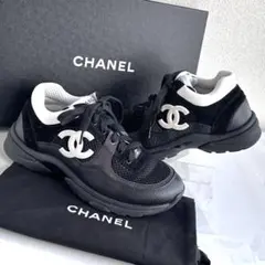 CHANEL シャネル　ココマーク　ダブルC　スニーカー　スリッポン　極美品人気のサムネイル