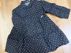 【極美品】BeBe ドット ワンピース 90