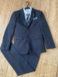 キッズスーツ 黒150cm 4点セット