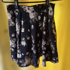 花柄 フレア ミニスカート Mサイズ