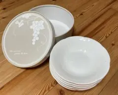 ナルミボーンチャイナ　白いお皿5枚組