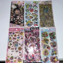 6枚セット　カプセルシール　ウォーターシール　平成　当時物　ファンシー　使いかけ