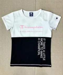Champion Tシャツ 150cm ホワイト ブラックのサムネイル