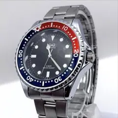 Q&Q クォーツ ダイバーズ風ウォッチ ペプシベゼル
