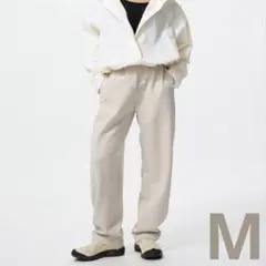 【UNIQLO】ドライスウェットカーブパンツ　M ナチュラル