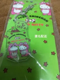 クレヨンしんちゃん ハローキティ チョコビ コラボ アクリルキーホルダー ワニ