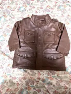 ブラウン羊皮革ジャケット