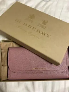 【値下げ】BURBERRY バーバリー　レディース　長財布　ピンク