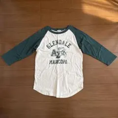 ヴィンテージ風カレッジロゴTシャツ BAYFLOWラグランスリーブ