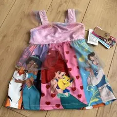 ディズニープリンセス ワンピース水着 UPF50+ 90cm