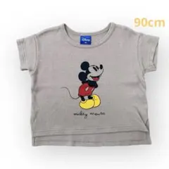 Disney ミッキーマウス Tシャツ 90サイズ ベージュ