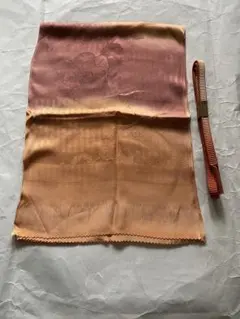 グラデーションオレンジ 帯揚げ と帯締めセット