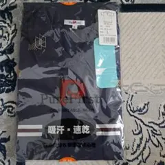 新品 PureFirst 半袖ポロシャツ Lサイズ ネイビー