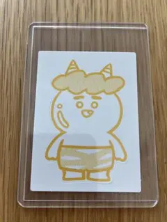 히카킨 콘차 오니피 ONICHA 한정 스티커 노란색 비매품