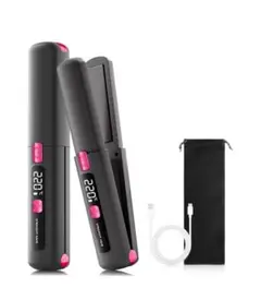 【新品】2wayカール ミニ ストレートヘアアイロン コードレス