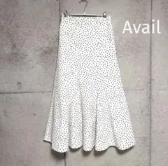 Avail ドット柄 フレアスカートのサムネイル