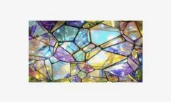 ちろちゃん様専用　窓ステッカー、ステンドグラス風