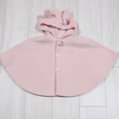 ベビー　キッズ　女の子　フリース　ポンチョ (Free 80-95cm)