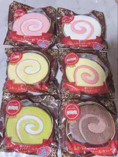 超リアル ふわっふわロールケーキ スクイーズ 6個セット 当時物 美品