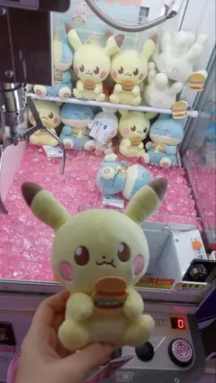 ポケピース　ぬいぐるみ　おいしいじかん　ピカチュウ　ぬいぐるみ　ポケモン