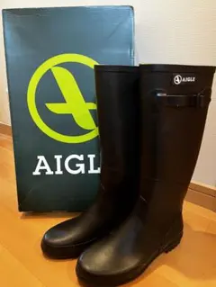 エーグル　シャンタベル　レインブーツ　ブラック　36サイズ　未使用品