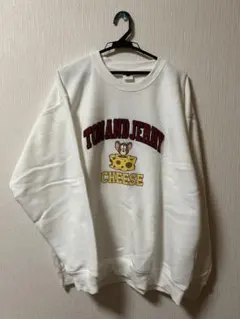 【古着】トムとジェリー チーズ スウェット Lサイズ