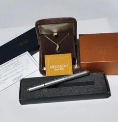 MIKIMOTO K18/Pt950 ゴールド プラチナ ダイヤ ネックレスのサムネイル