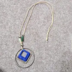 【美品】ペンダントネックレス　ロングネックレス　ターコイズ　アクセサリー
