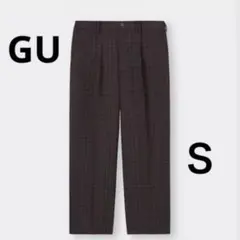 バギースラックス(チェック) ユニセックス　Ｓ　ブラウン