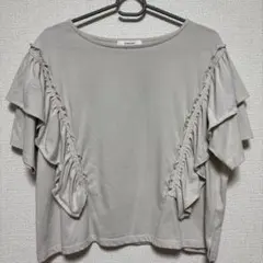 グローバルワーク　フローズン袖フレアプルオーバー半袖