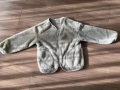 ファーリーブルゾン ベージュ ジップアップ