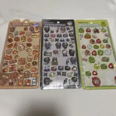 ボンボンドロップシール　３点セット　　たまごっち(くちぱっち) 忍者　　パン