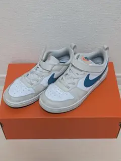 Nike キッズ スニーカー ホワイト/ブルー　22.0cm