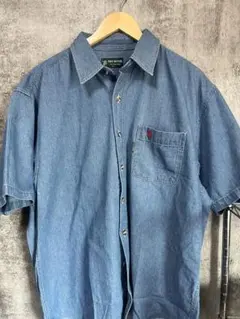 希少 ポロカントリー デニムシャツ LL ポニー刺繍 80s 90s ポロカン