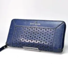 1299 kate spade ケイトスペード ブルー 青 ラウンドファスナー